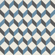 JOS. Hidro VLtegel Decor 197X197 Upsidedown Blue 8.3mm Mat - Mozaiektegel.com