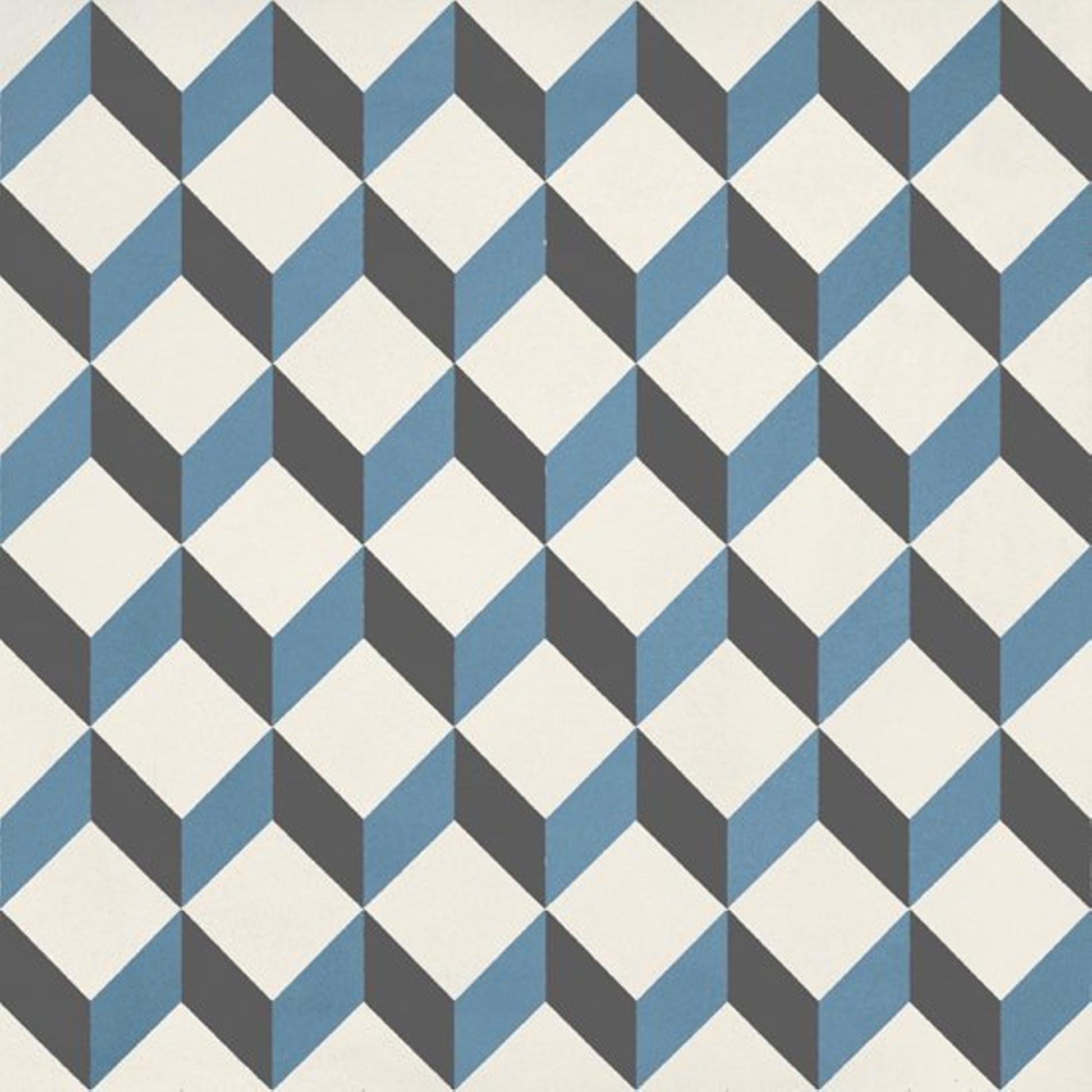 JOS. Hidro VLtegel Decor 197X197 Upsidedown Blue 8.3mm Mat - Mozaiektegel.com