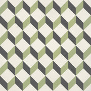 JOS. Hidro VLtegel Decor 197X197 Upsidedown Lime 8.3mm Mat - Mozaiektegel.com