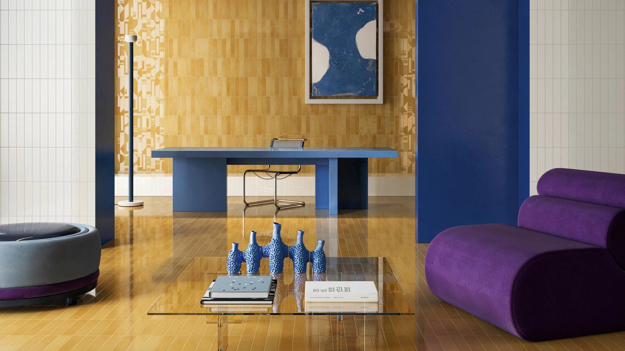 JOS. Horizon 1088439 Vloertegel 065X290 Bianco Lux 10mm Glans - Mozaiektegel.com