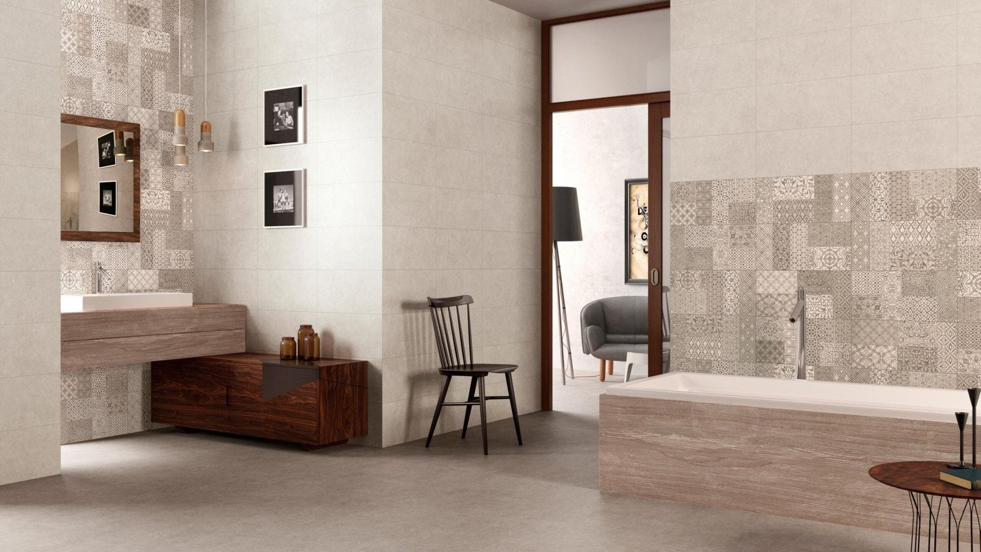 JOS. Light Stone Wandtegel 250X500 White 7,2mm Mat - Mozaiektegel.com