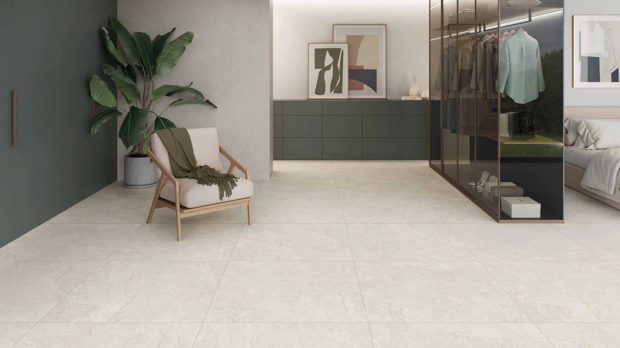 JOS. Panorama GobiIvo60 Vloertegel 600X600 Ivory 9,5mm Mat - Mozaiektegel.com