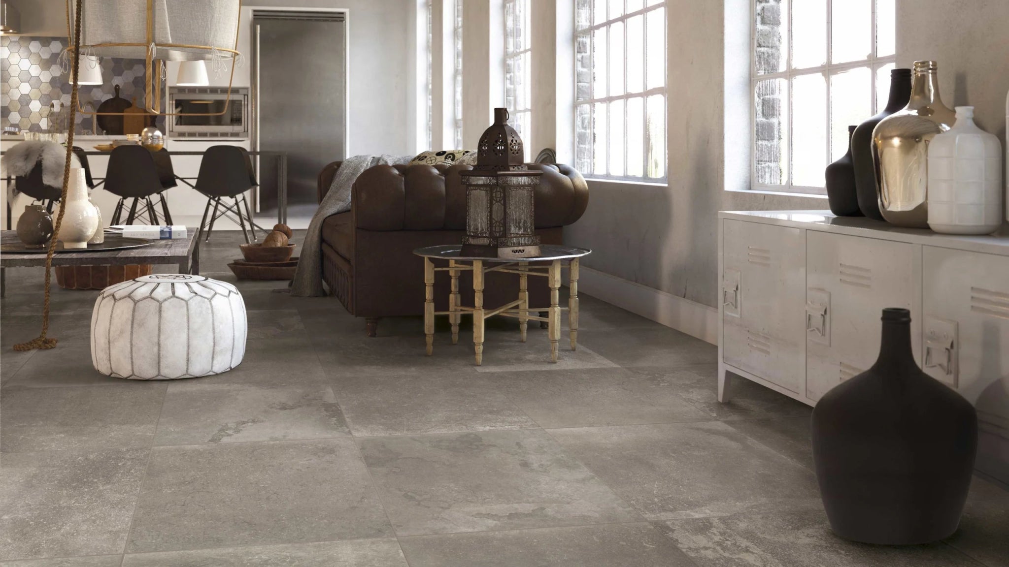 JOS. Reused Vloertegel 150X150 Mud 10mm Mat Ret.R10 - Mozaiektegel.com