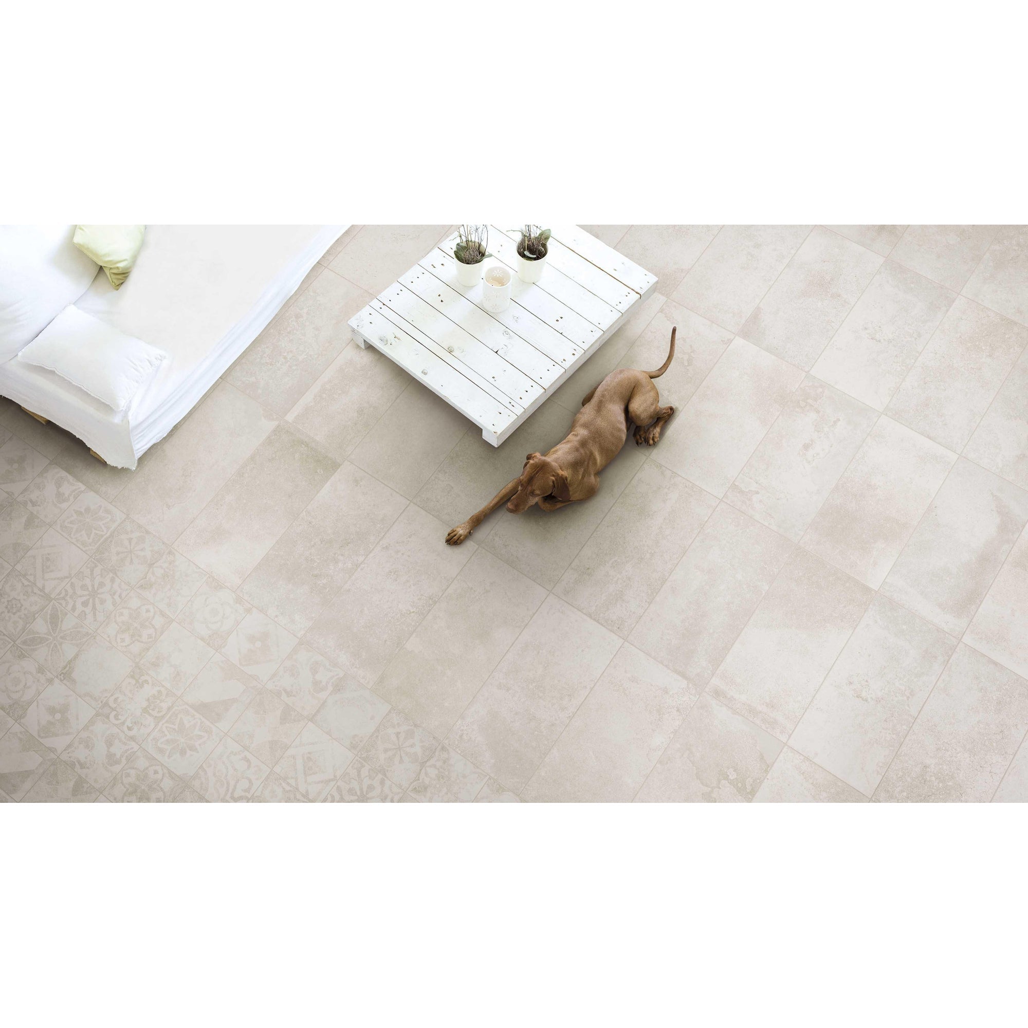 JOS. Reused Vloertegel 300X600 Bone 9mm Mat Ret.R10 - Mozaiektegel.com