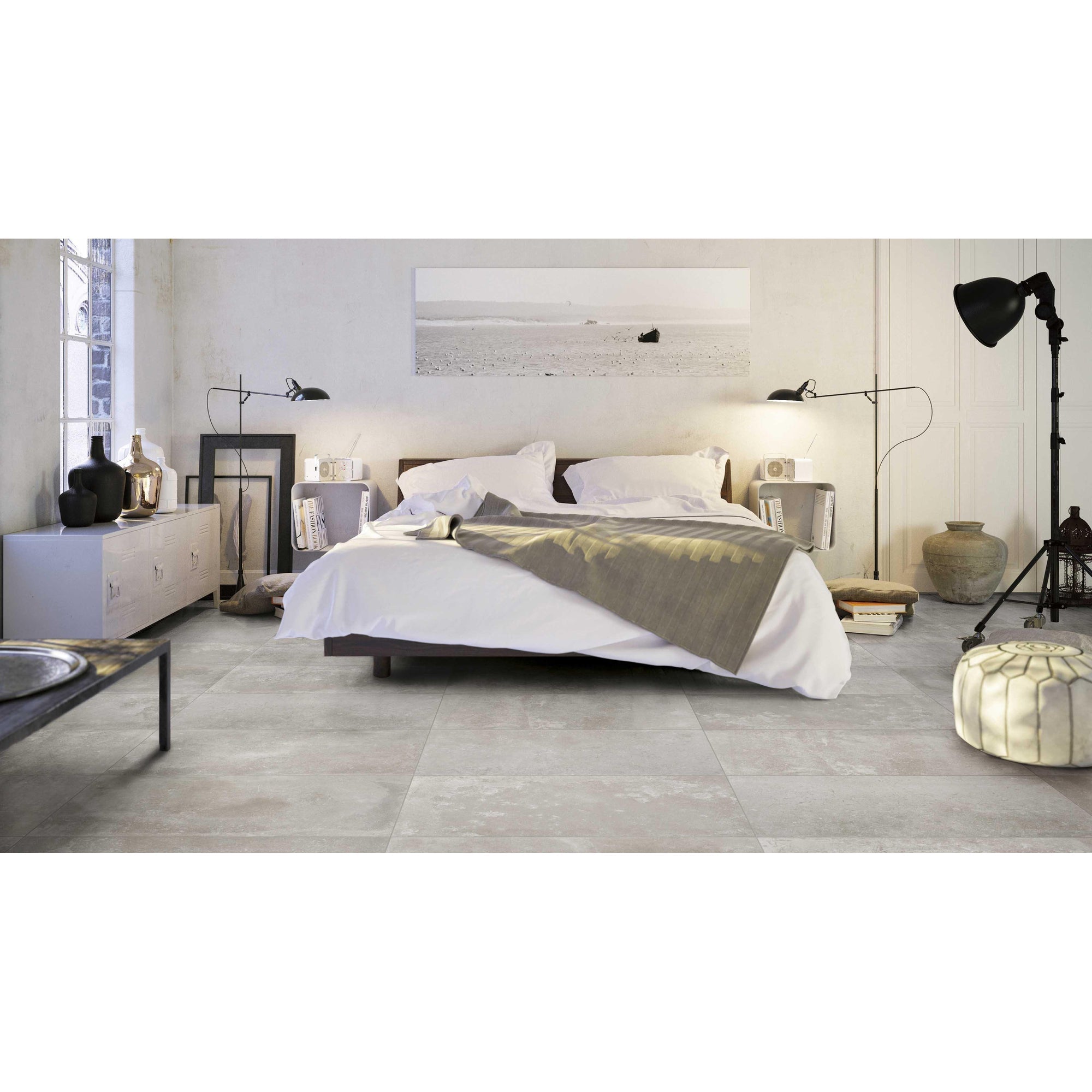 JOS. Reused Vloertegel 300X600 Light Grey 9mm Mat Ret.R10 - Mozaiektegel.com