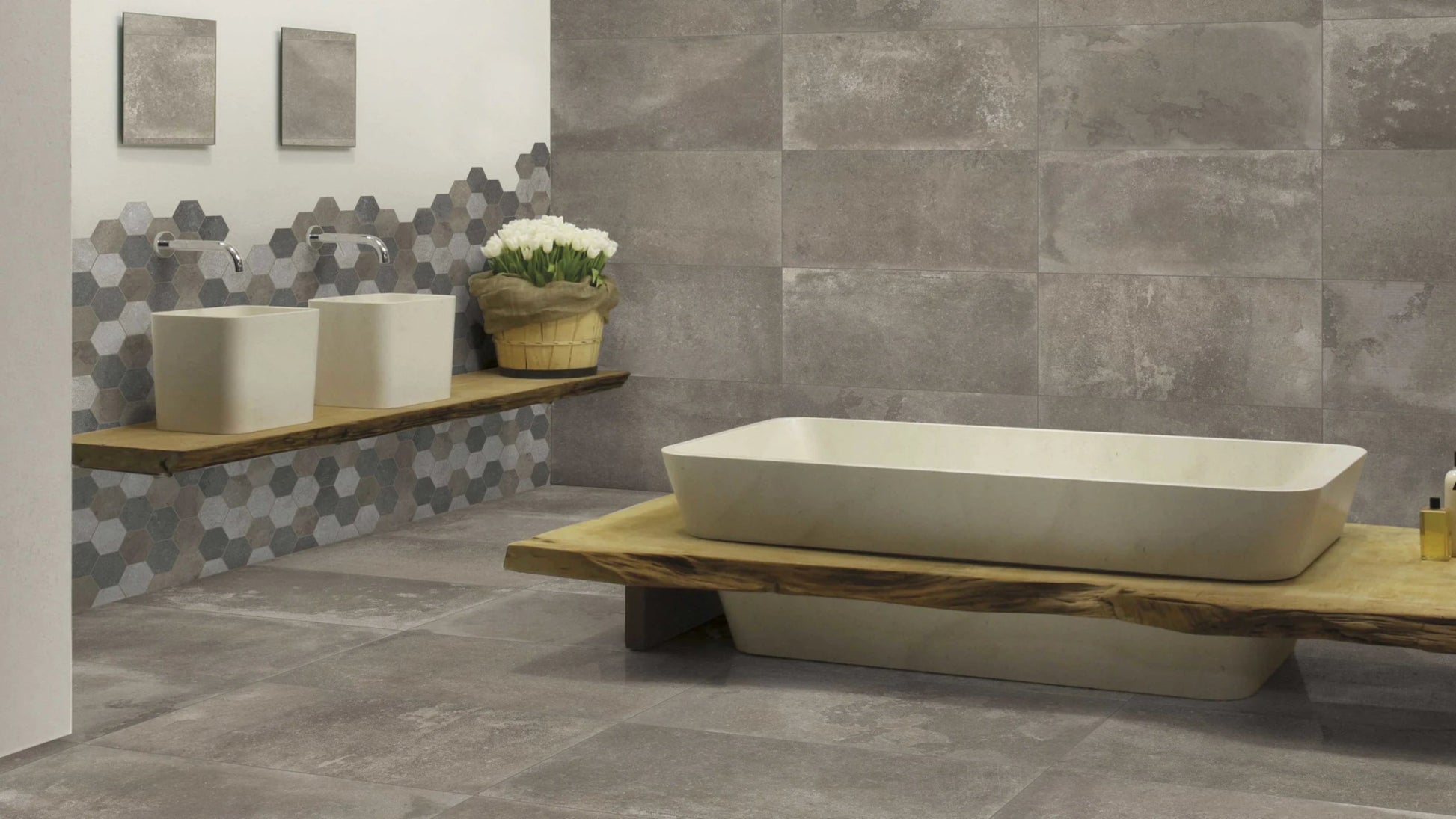 JOS. Reused Vloertegel 450X900 Mud 10mm Mat Ret.R10 - Mozaiektegel.com