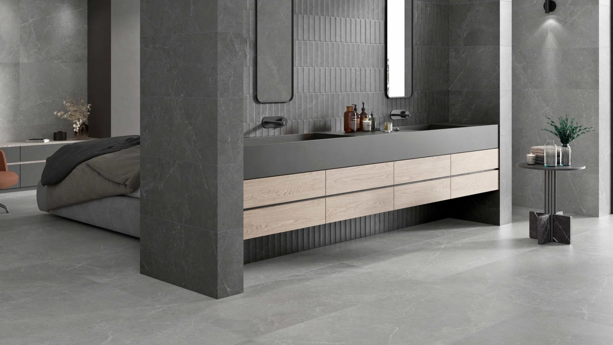 JOS. Storm Vloertegel 600X1200 Grey 9mm Mat Ret.R10 - Mozaiektegel.com