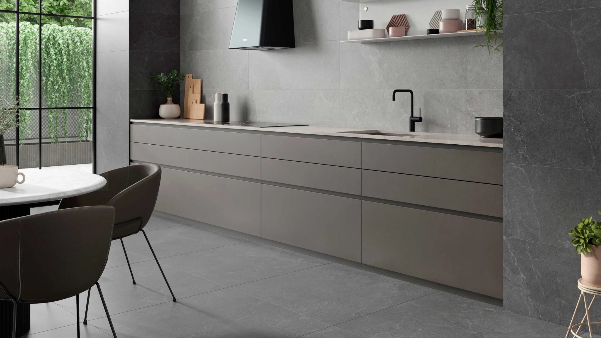 JOS. Storm Vloertegel 600X1200 Grey 9mm Mat Ret.R10 - Mozaiektegel.com