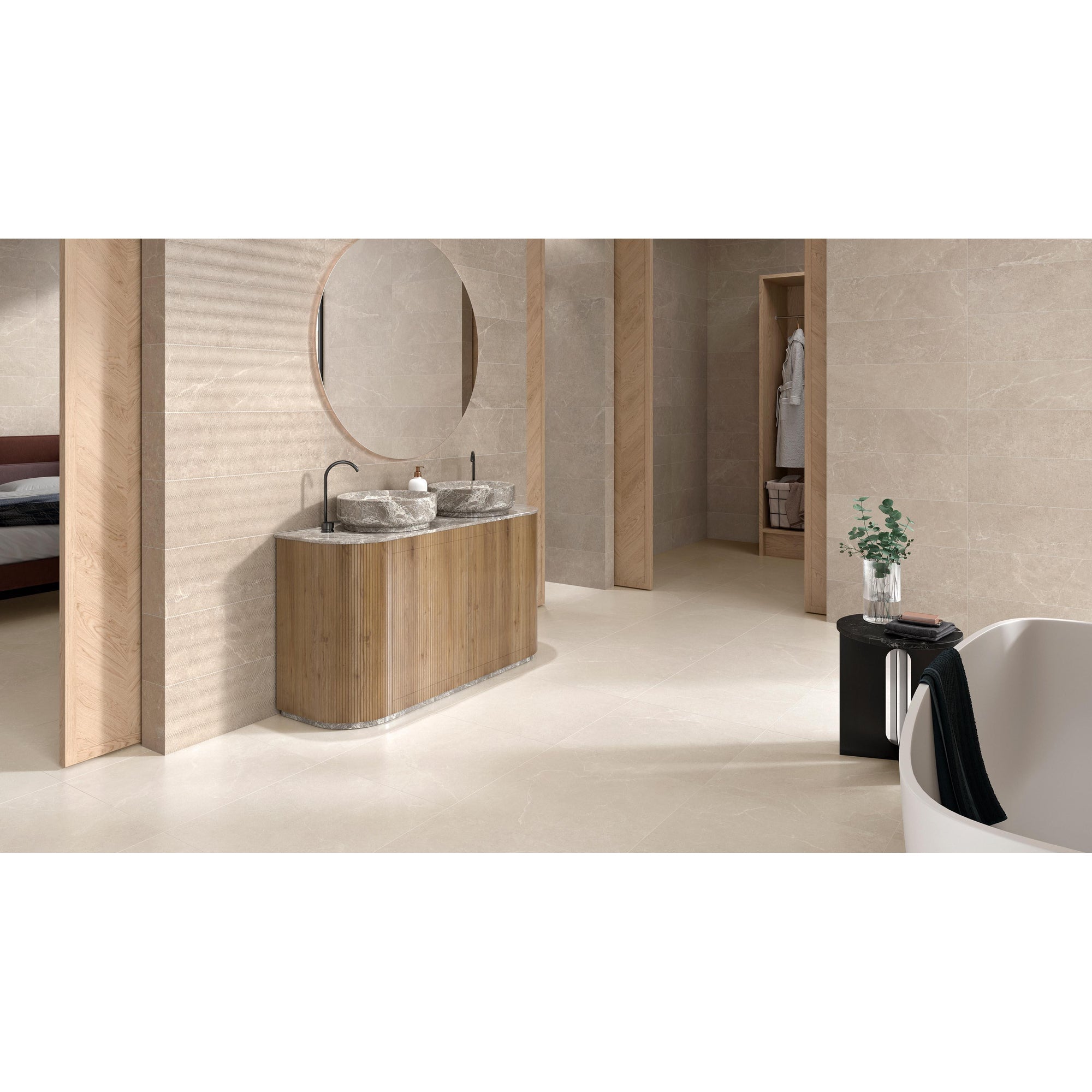 JOS. Storm Vloertegel 900X900 Cream Mat 10mm Ret.R9 - Mozaiektegel.com