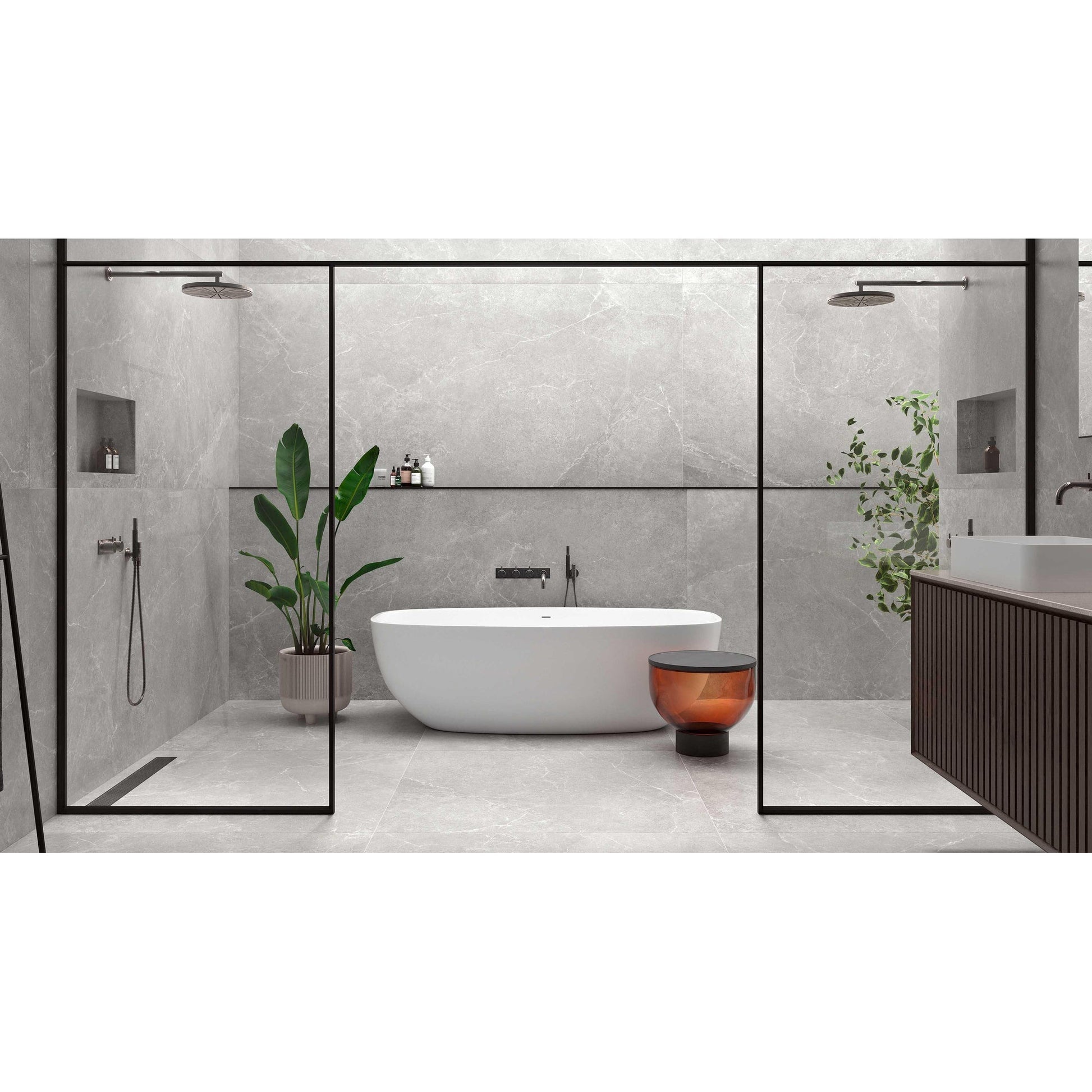 JOS. Storm Vloertegel 900X900 Grey Mat 10mm Ret.R9 - Mozaiektegel.com