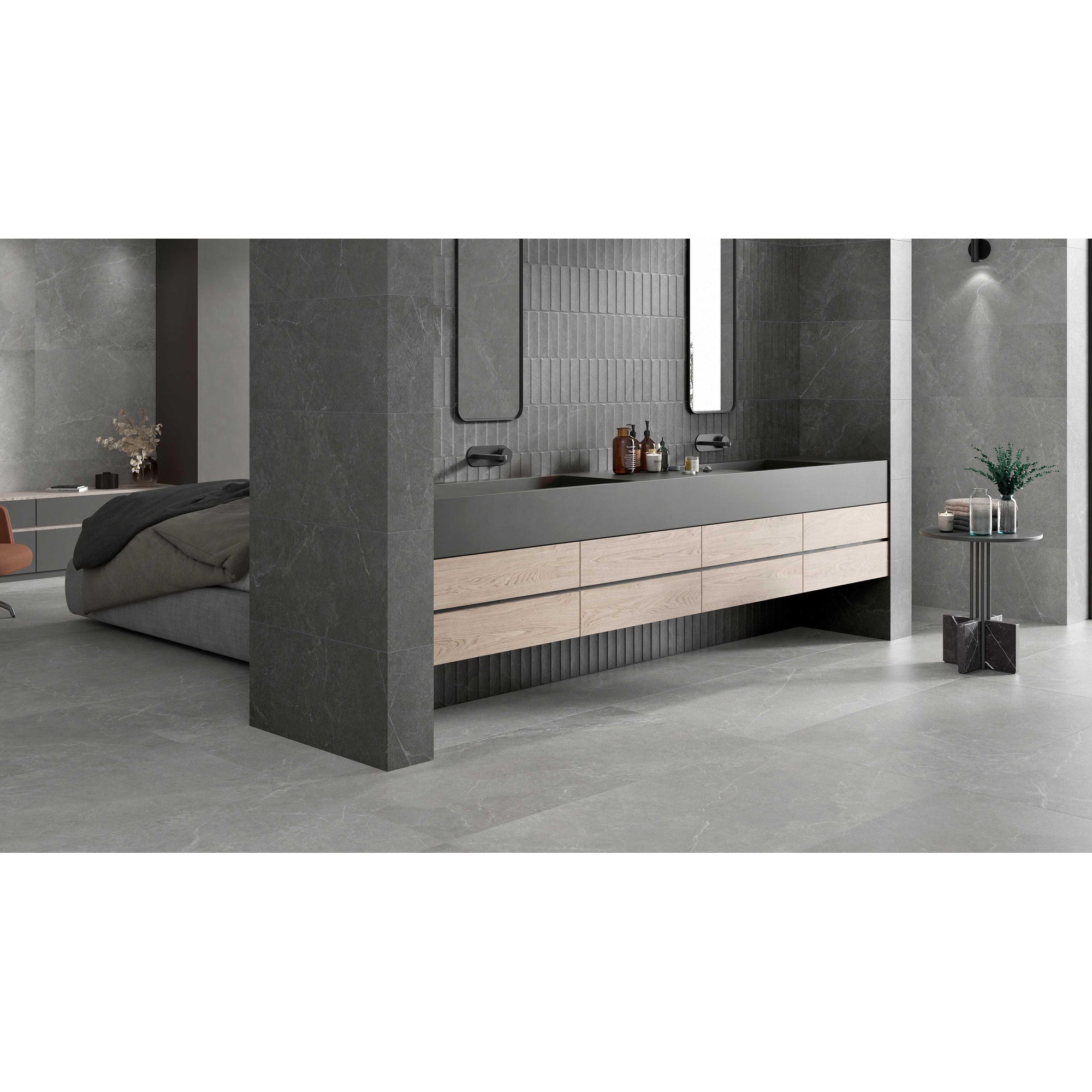 JOS. Storm Vloertegel 900X900 Grey Mat 10mm Ret.R9 - Mozaiektegel.com