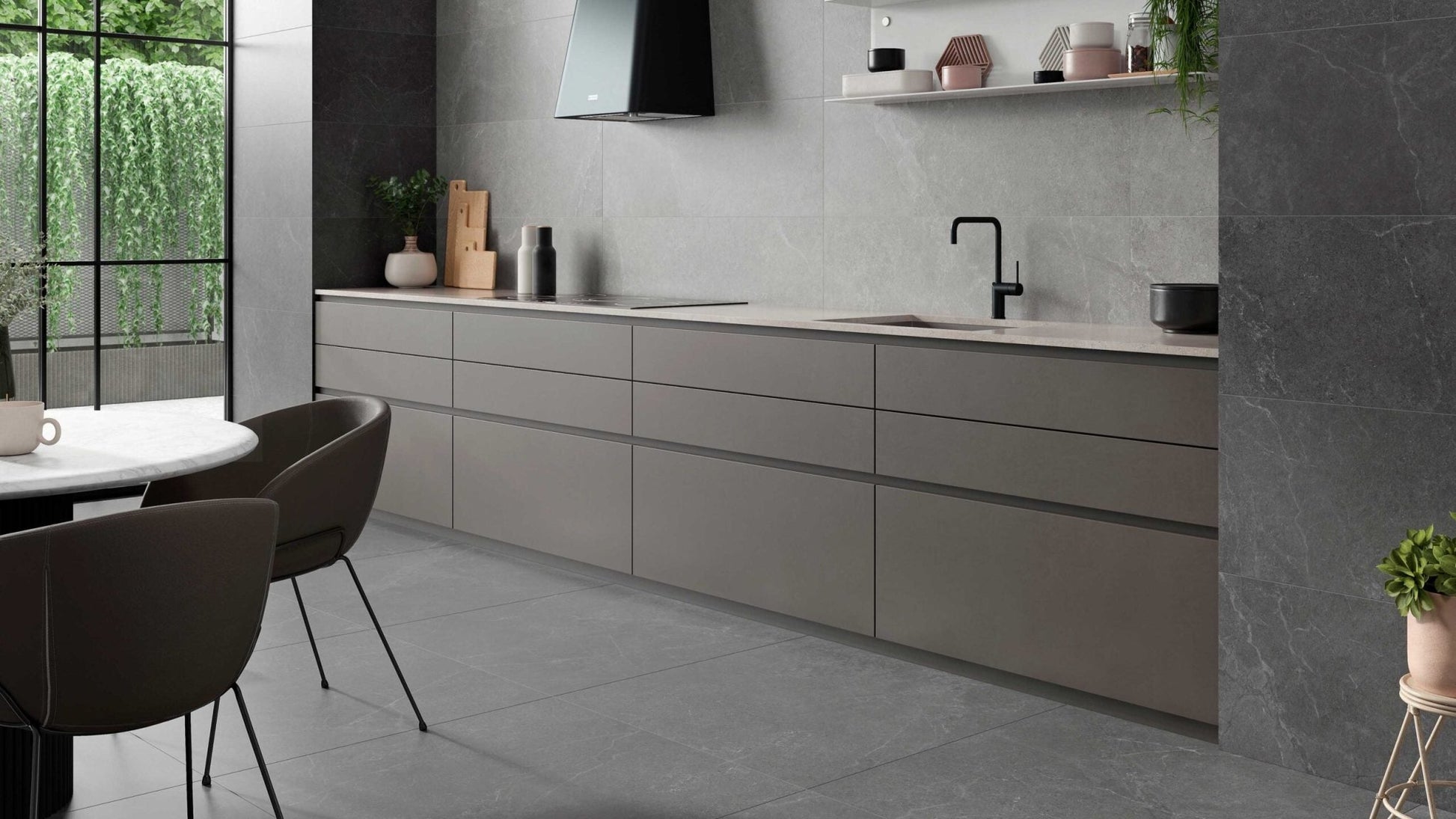 JOS. Storm Wandtegel 250X750 Grey 8,7mm Mat - Mozaiektegel.com