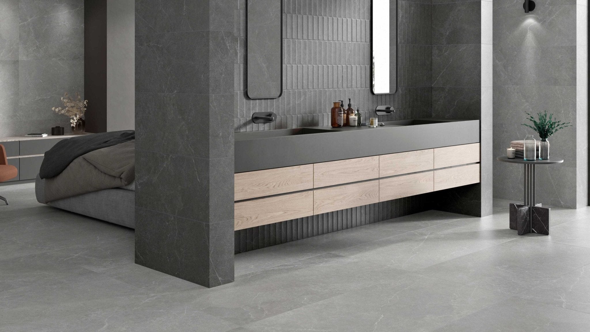 JOS. Storm Wandtegel 250X750 Grey 8,7mm Mat - Mozaiektegel.com