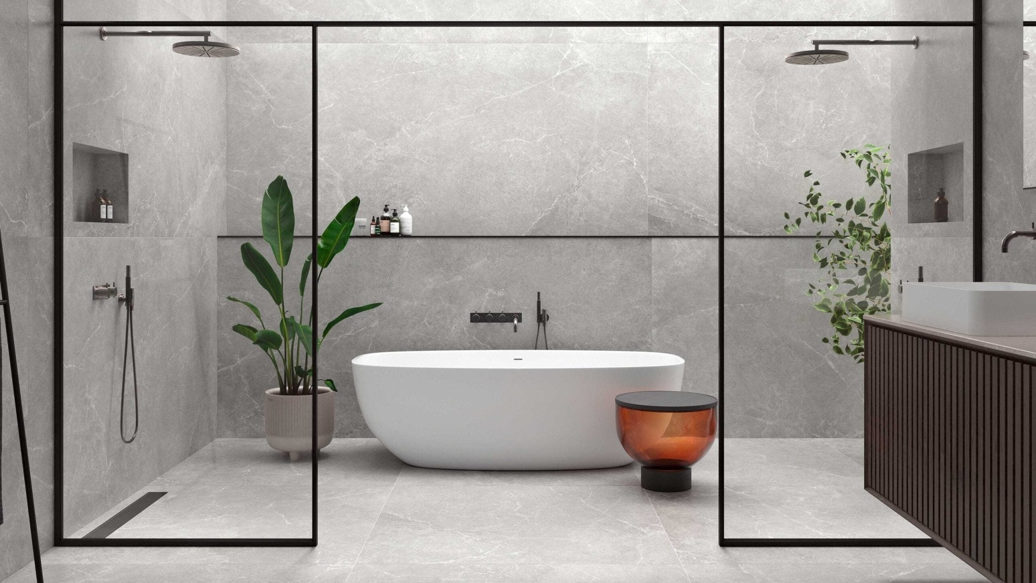 JOS. Storm Wandtegel 250X750 Grey 8,7mm Mat - Mozaiektegel.com