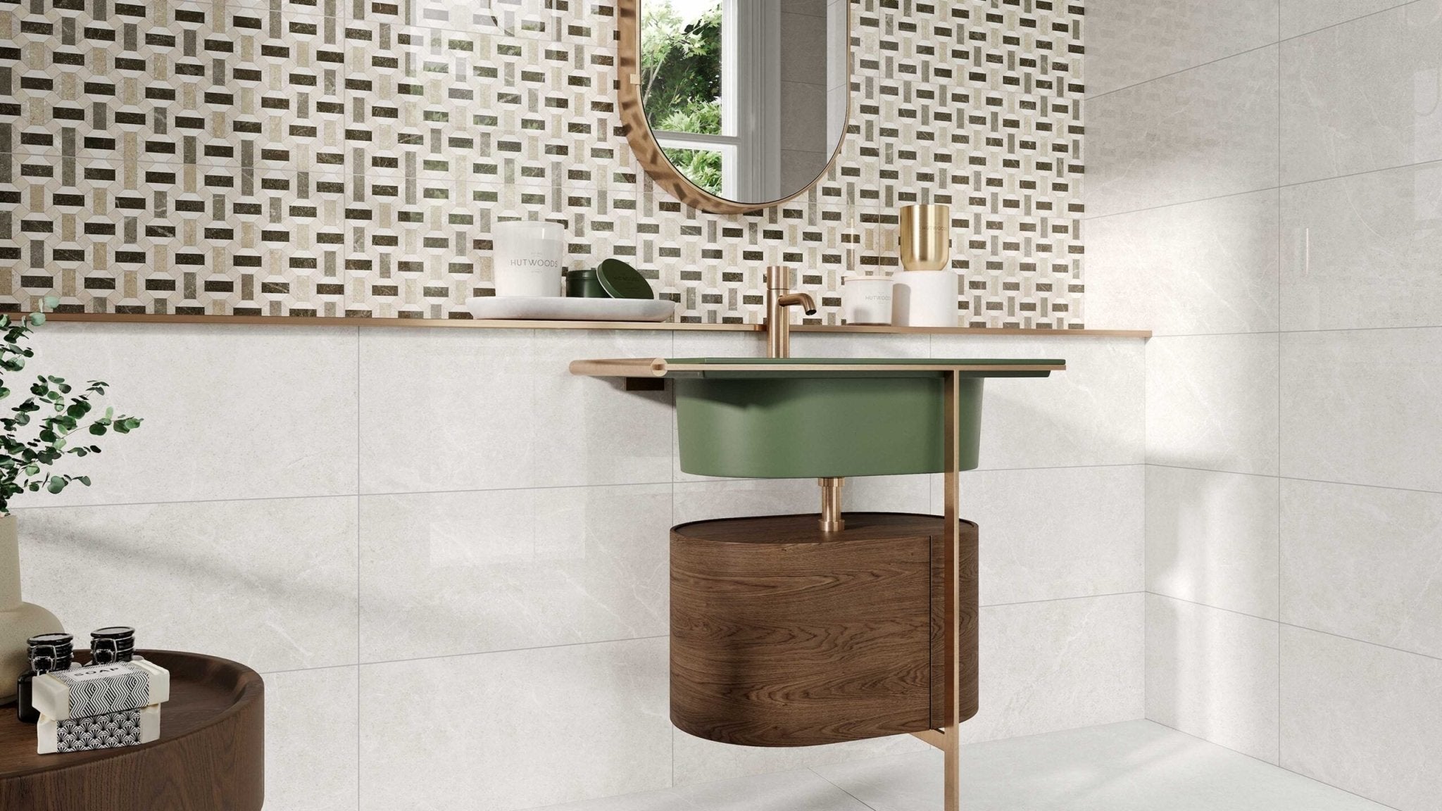 JOS. Storm Wandtegel 300X600 Capitol White 7mm Glans Ret. - Mozaiektegel.com