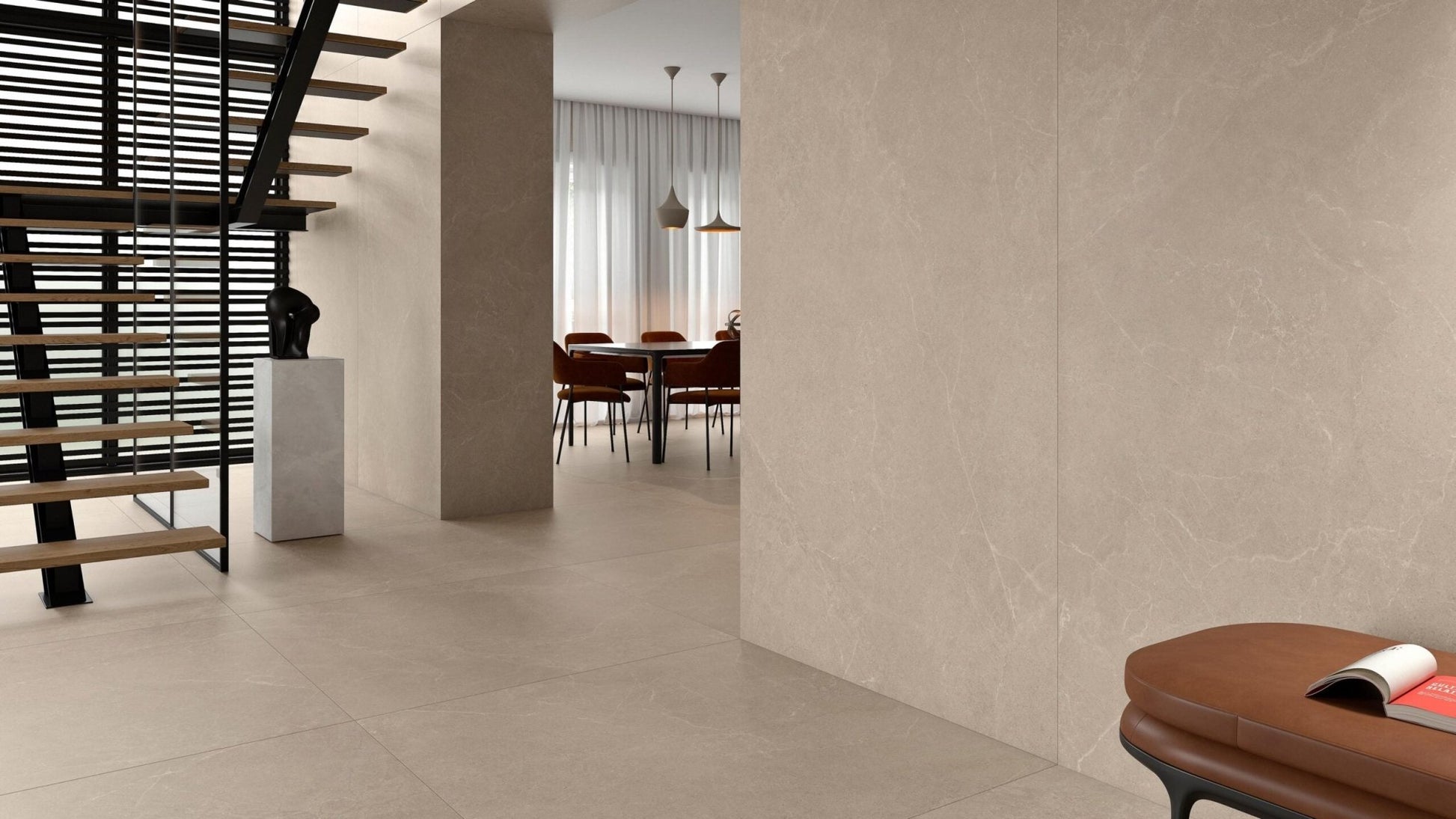 JOS. Storm Wandtegel 400X1200 Earth 10,8mm Mat Ret. - Mozaiektegel.com