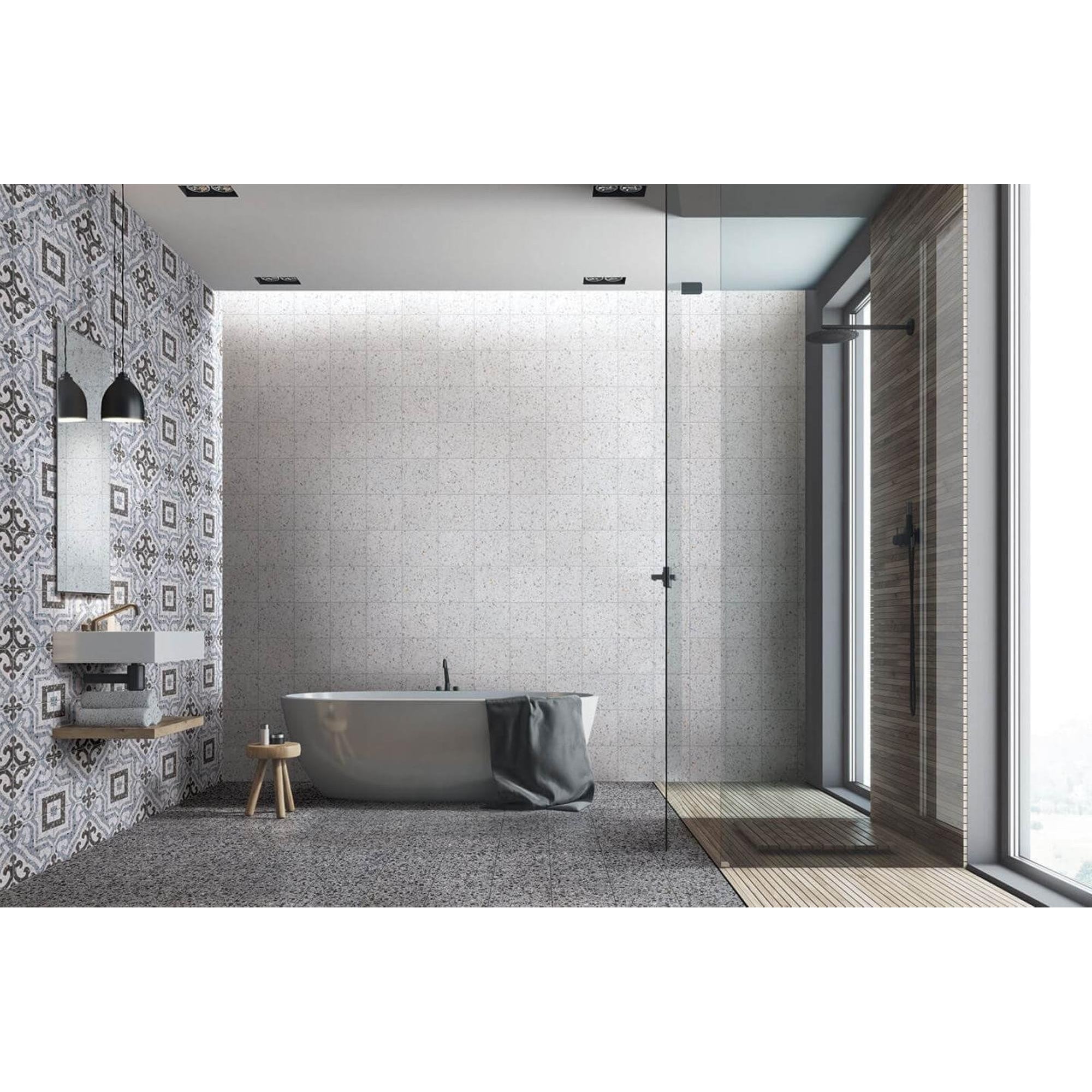 JOS. Venetie Vloertegel 200X200 Bianco 7.5mm Mat R10 - Mozaiektegel.com