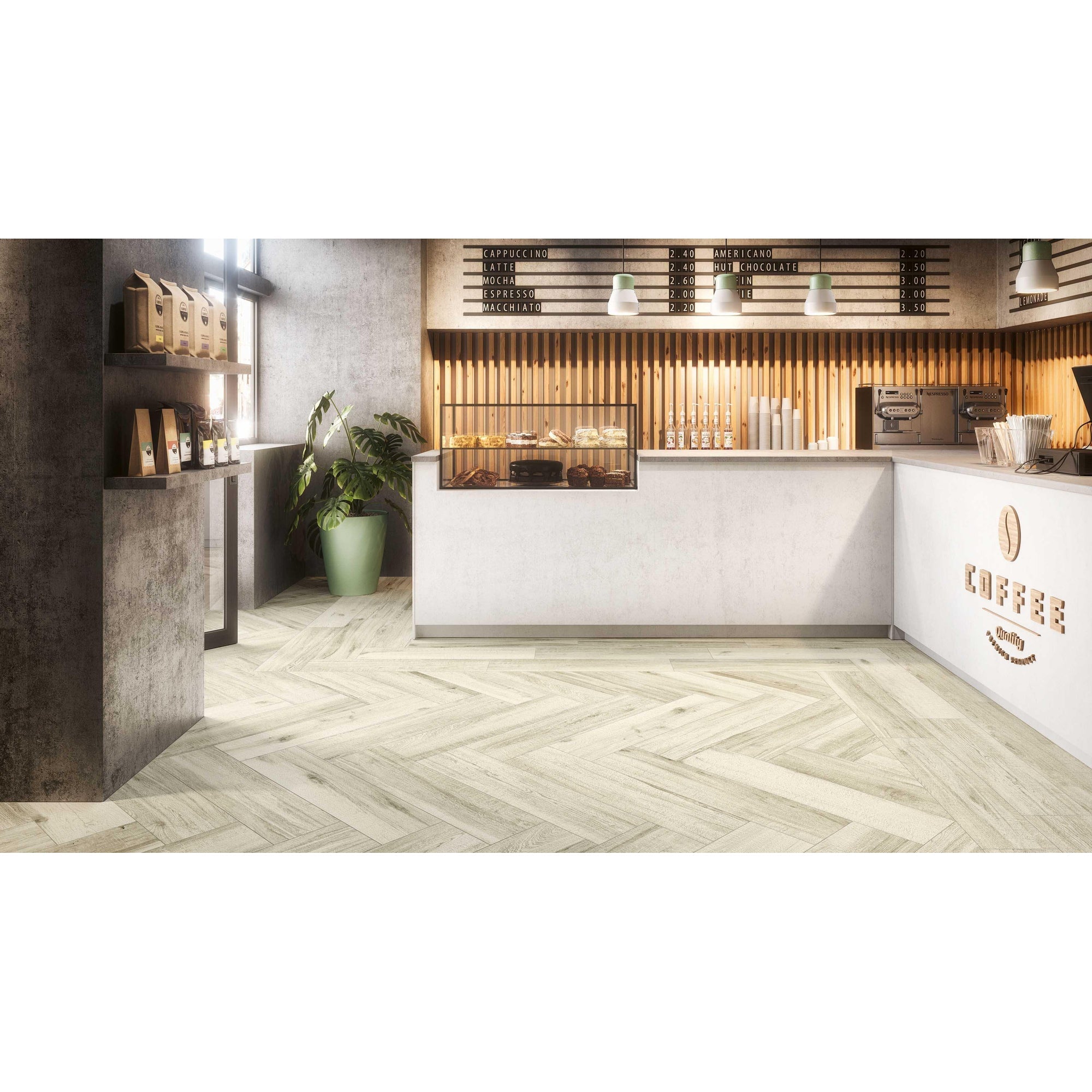 JOS. Warmhout Vloertegel 222X897 Anise 10.5mm Mat R10 - Mozaiektegel.com