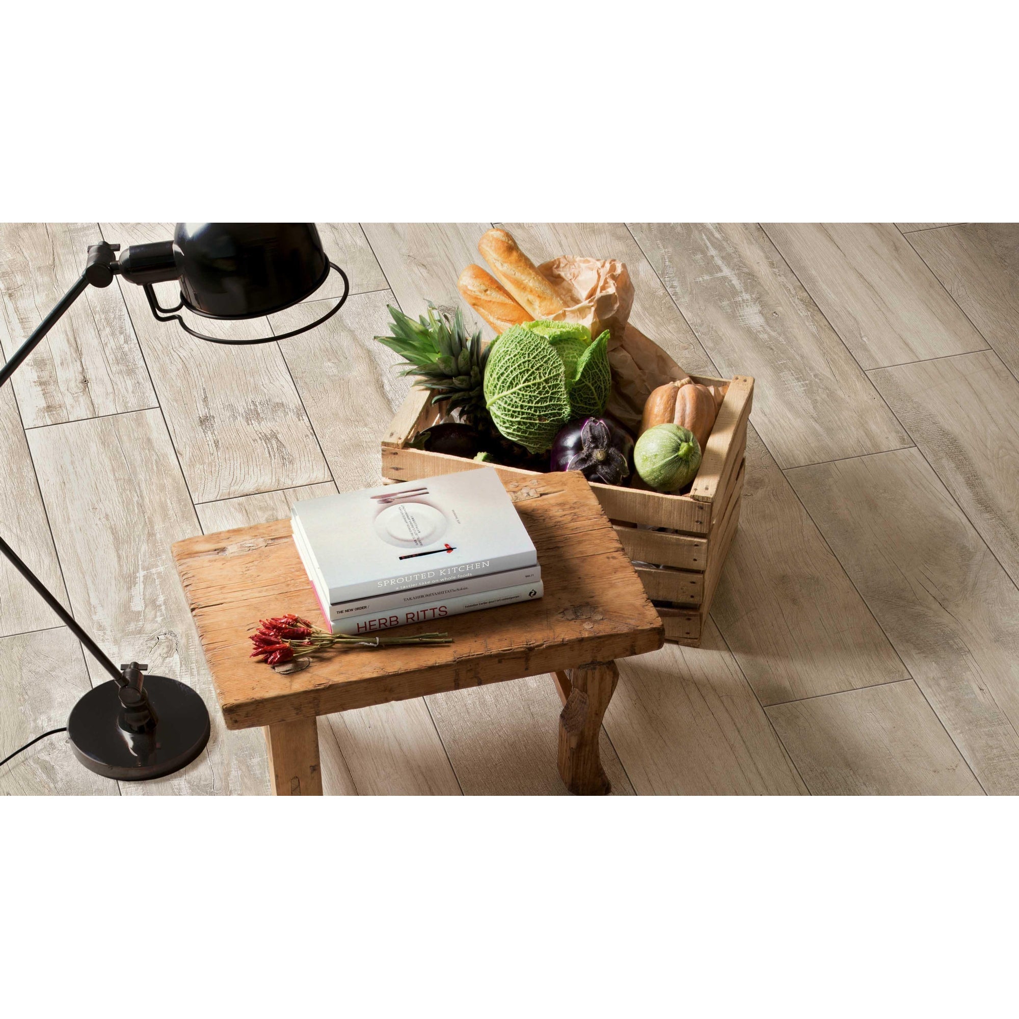 JOS. Woodmania Vloertegel 200X1200 Ivory 10.5mm Mat R9 - Mozaiektegel.com