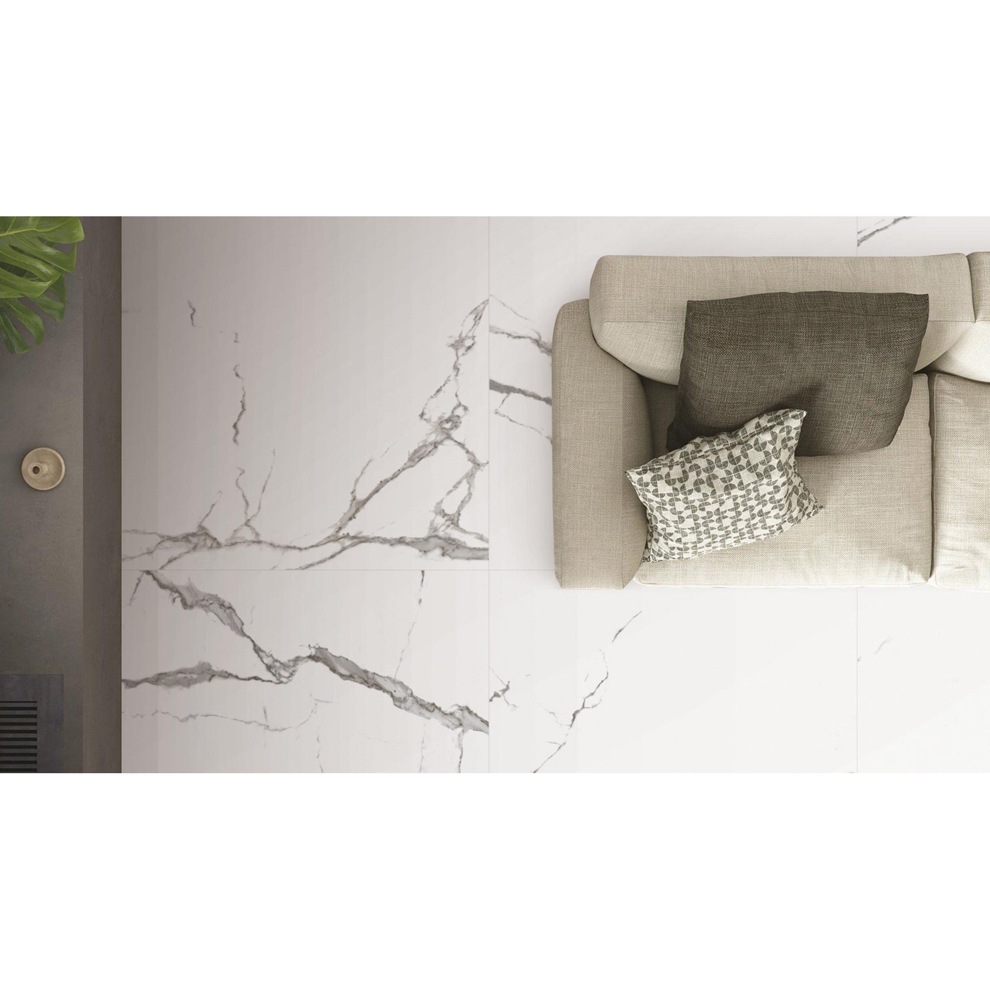 JOS. XL Vloertegel 1000X1000 Bianco 6mm Mat Ret.R9 - Mozaiektegel.com