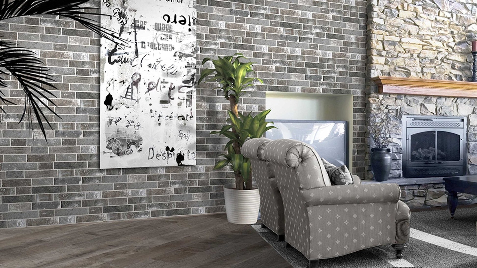 Keradom Argille 16KARCE Wandtegel 160X400 Cenere 8 - 10mm Mat - Mozaiektegel.com