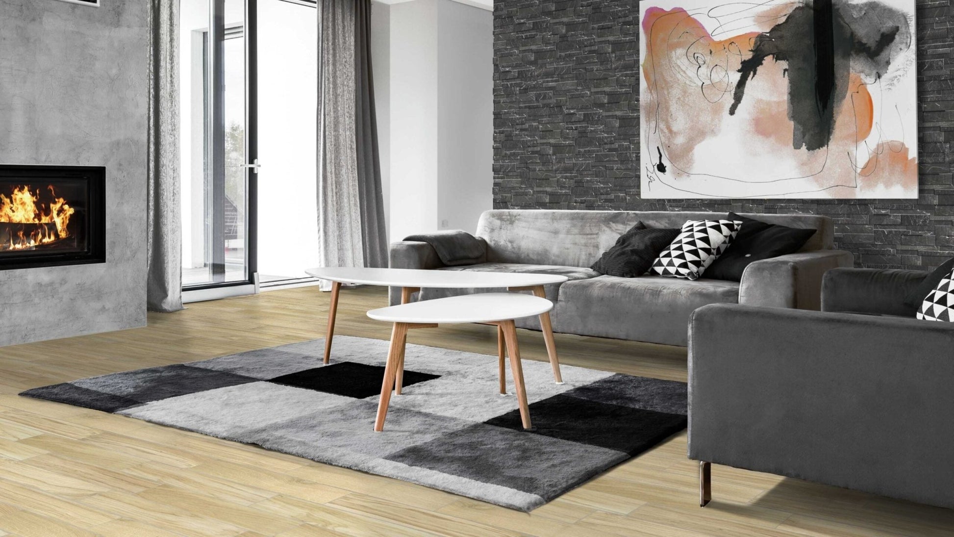 Keradom Marmi 16KMABL Wandtegel 160X400 Black 8 - 12mm Mat - Mozaiektegel.com