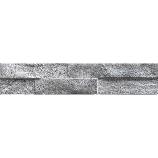 Keradom Rock 075KROGREY Wandtegel 075X385 Grey 8 - 12mm Mat - Mozaiektegel.com