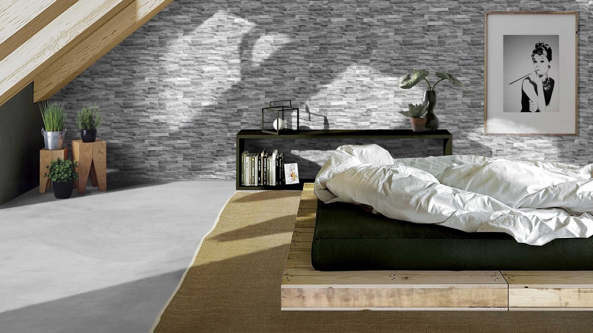 Keradom Rock 075KROGREY Wandtegel 075X385 Grey 8 - 12mm Mat - Mozaiektegel.com