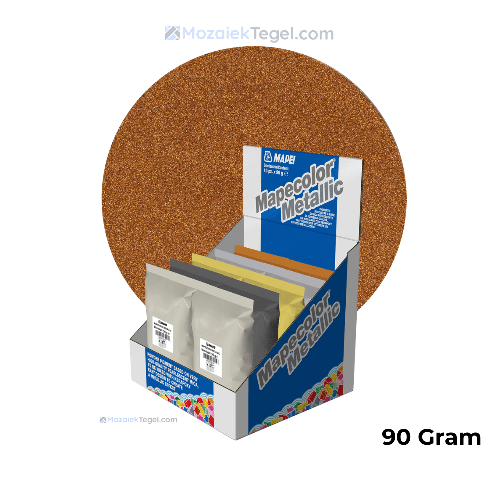 Mapei | Mapecolor Metallic | Redclay | Voegmiddel Mengsel | 90 gram - Mozaiektegel.com