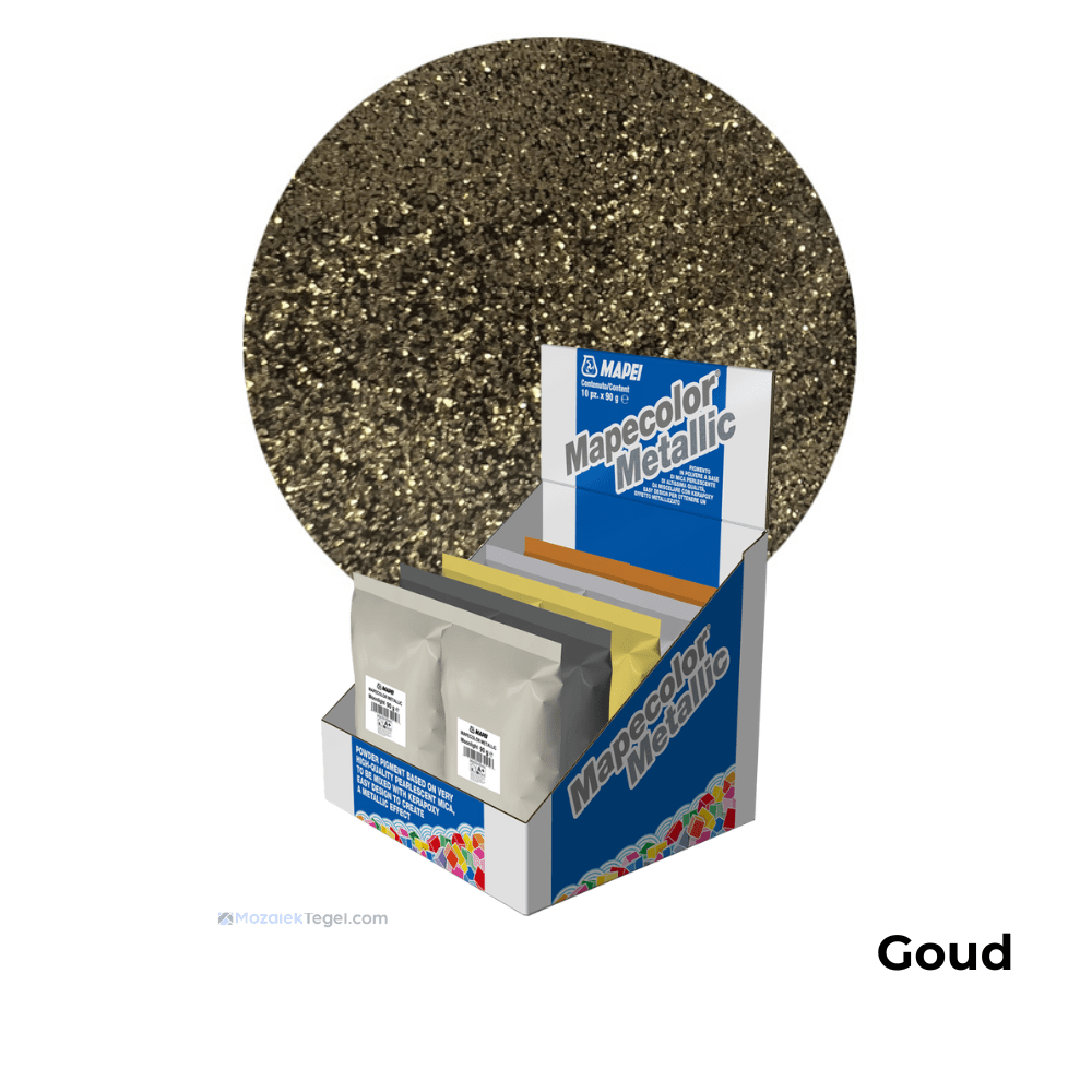Mapei | Mapeglitter | Goud | Voegmiddel Mengsel | 100 gram - Mozaiektegel.com