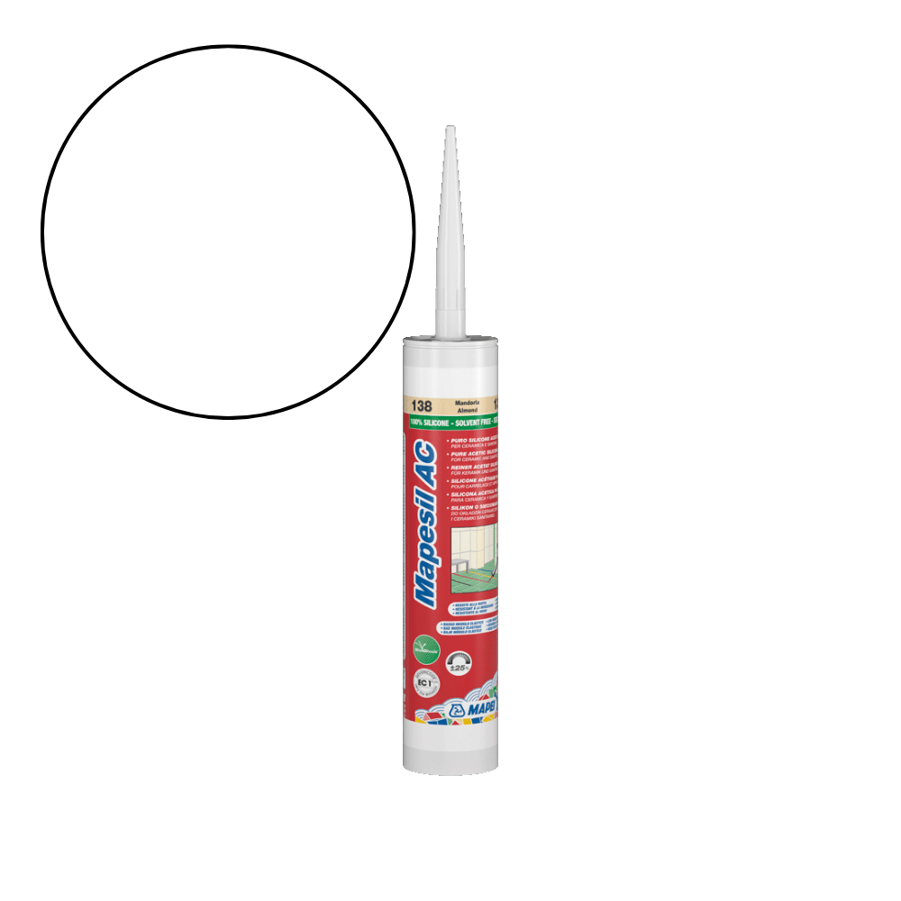 Mapei Mapesil AC - 100 Witte Siliconenkit - Mozaiektegel.com