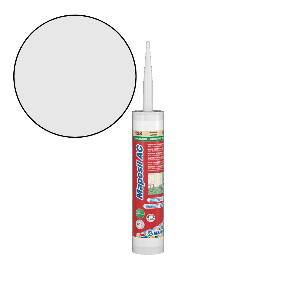 Mapei Mapesil AC - 111 Zilvergrijze Siliconenkit - Mozaiektegel.com