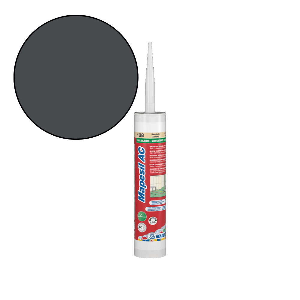 Mapei Mapesil AC - 114 Antraciet Siliconenkit - Mozaiektegel.com