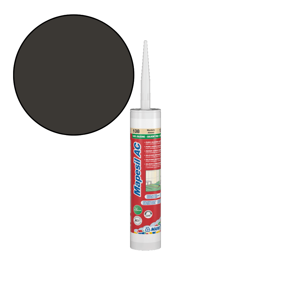 Mapei Mapesil AC - 120 Zwarte Siliconenkit - Mozaiektegel.com