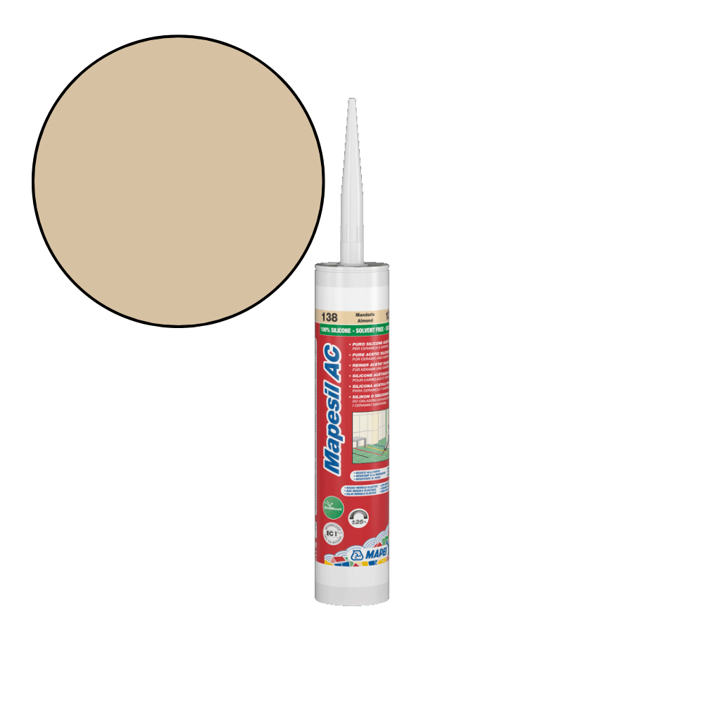 Mapei Mapesil AC - 138 Amandel Siliconenkit - Mozaiektegel.com