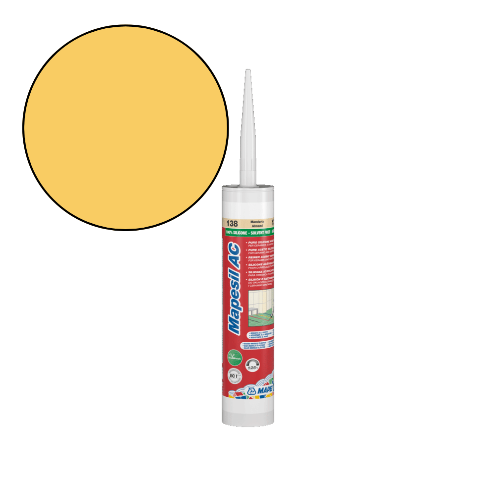 Mapei Mapesil AC - 150 Gele Siliconenkit - Mozaiektegel.com
