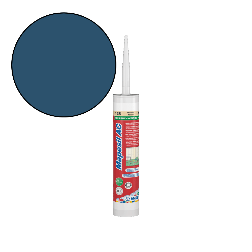 Mapei Mapesil AC - 169 Staalblauwe Siliconenkit - Mozaiektegel.com