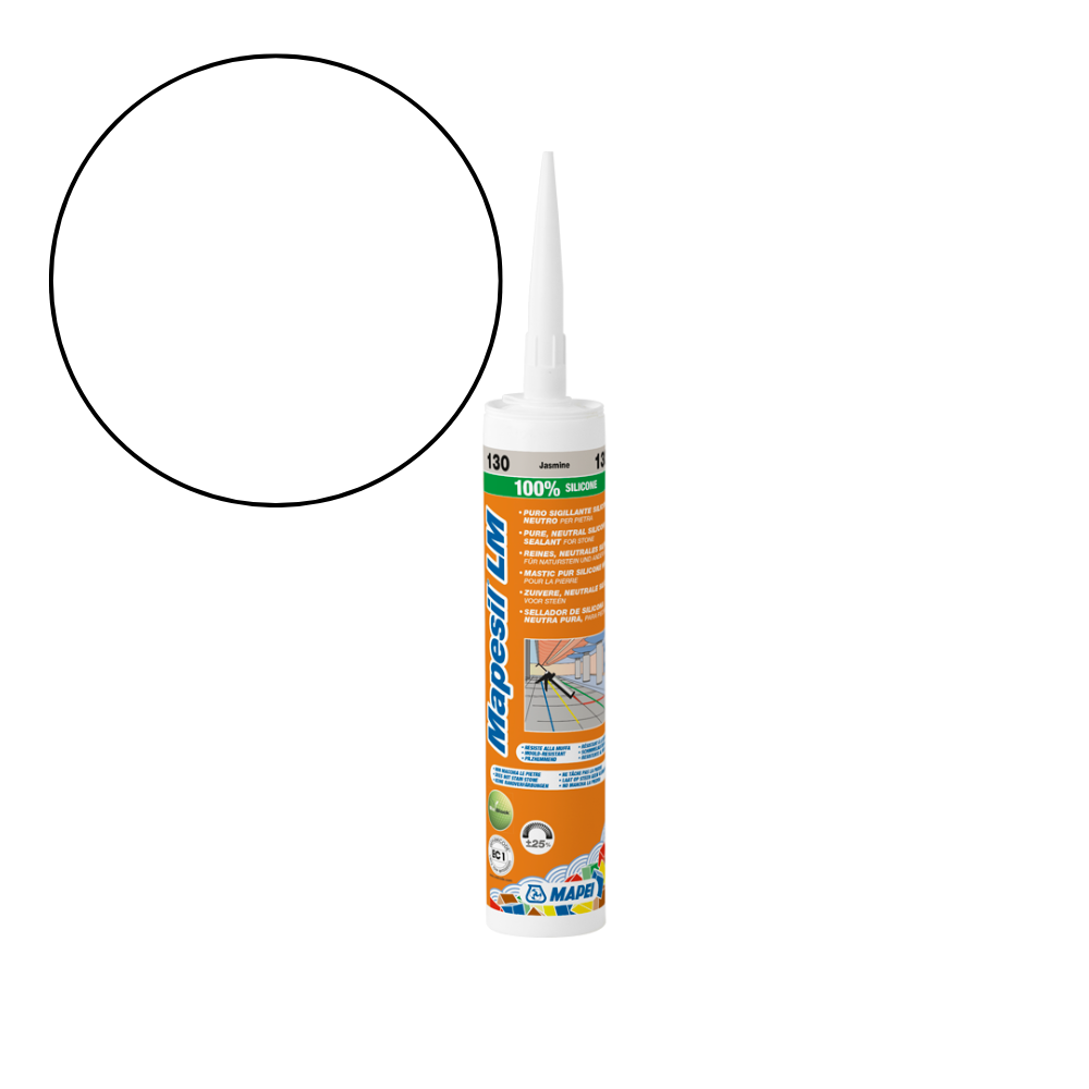 Mapei Mapesil LM - 100 Witte Siliconenkit – neutrale siliconenkit voor zuurgevoelige ondergronden