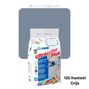 Mapei | Ultracolor Plus | 125 Kasteel Grijs | Cementgebonden | Voegmiddel | 5KG - Mozaiektegel.com