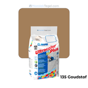 Mapei | Ultracolor Plus | 135 Goudstof | Cementgebonden | Voegmiddel | 5KG - Mozaiektegel.com
