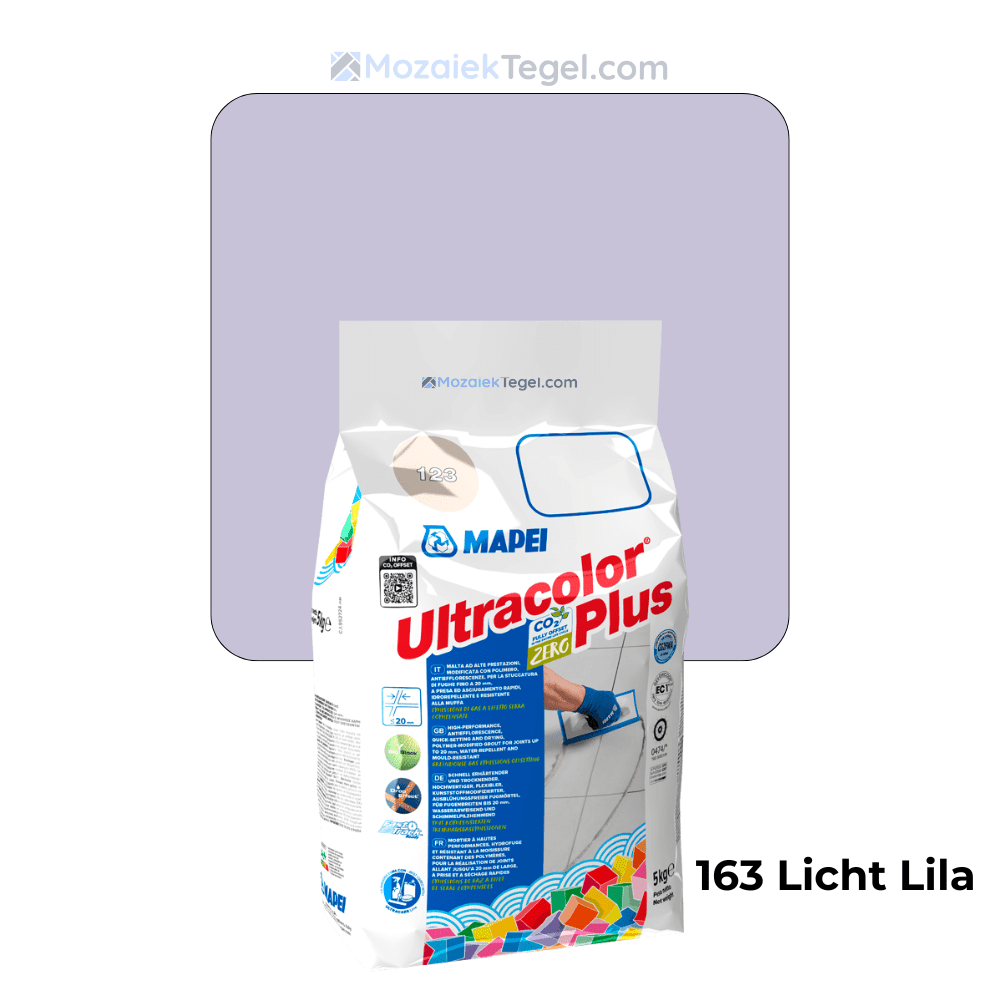 Mapei | Ultracolor Plus | 163 Licht Lila | Cementgebonden | Voegmiddel | 5KG - Mozaiektegel.com