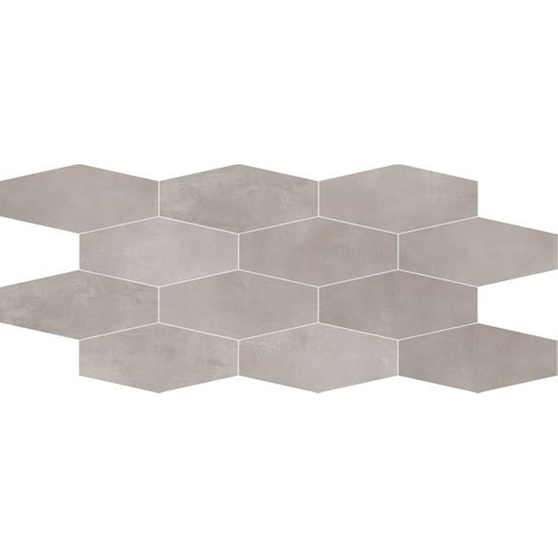 Mozaïektegel ABK Imoker Interno 9 I9R03151 WAMoz.300X600 Silver 9mm Mat Ret.F:Hexagon - Mozaiektegel.com