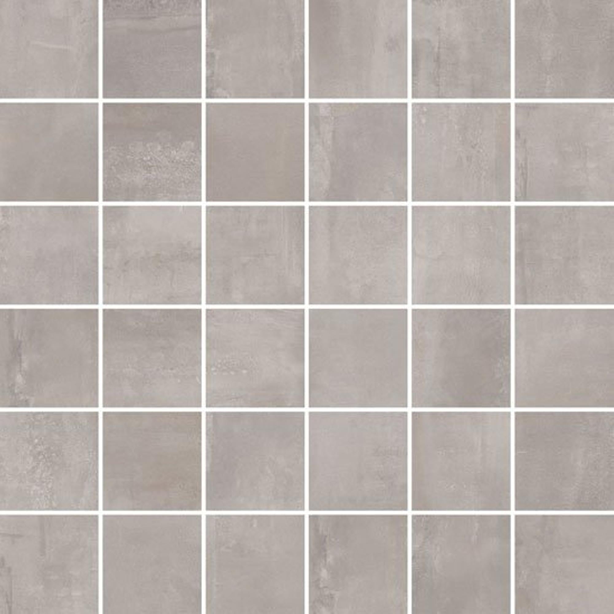Mozaïektegel Abk Imoker Interno 9 I9R09151 WAMoz.300X300 Silver 9mm Mat Ret.F:050X050 - Mozaiektegel.com