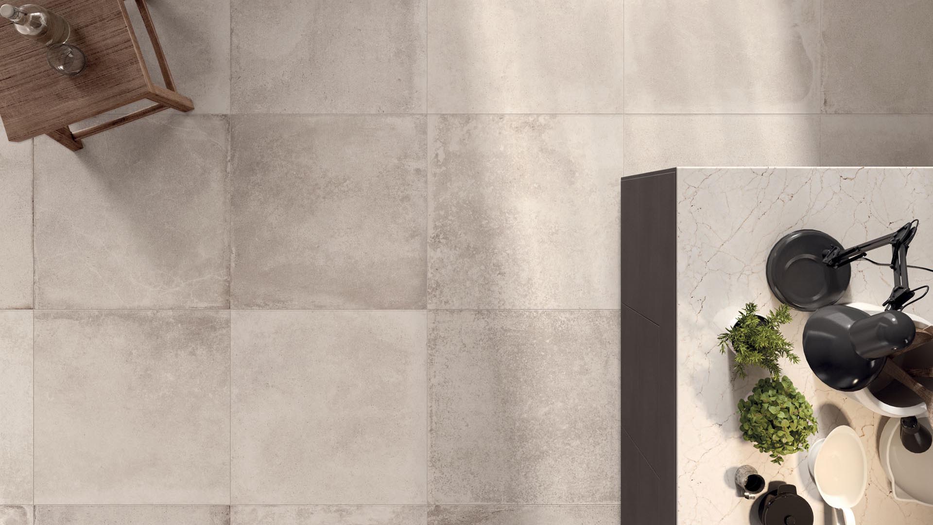 Mozaïektegel Abk Imoker Unika UKR09051 WAMoz.300X300 Cream 9mm Mat Ret.F:050X050 - Mozaiektegel.com