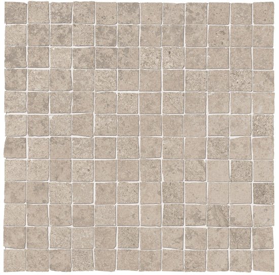 Mozaïektegel Abk Imoker Unika UKR09102 WAMoz.300X300 Ecru 9mm Mat F:025X025 - Mozaiektegel.com