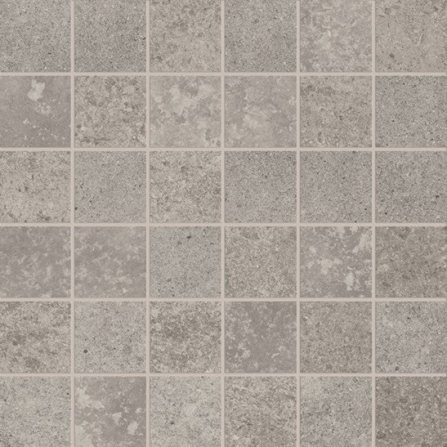 Mozaïektegel Abk Imoker Unika UKR09151 WAMoz.300X300 Grey 9mm Mat Ret.F:050X050 - Mozaiektegel.com