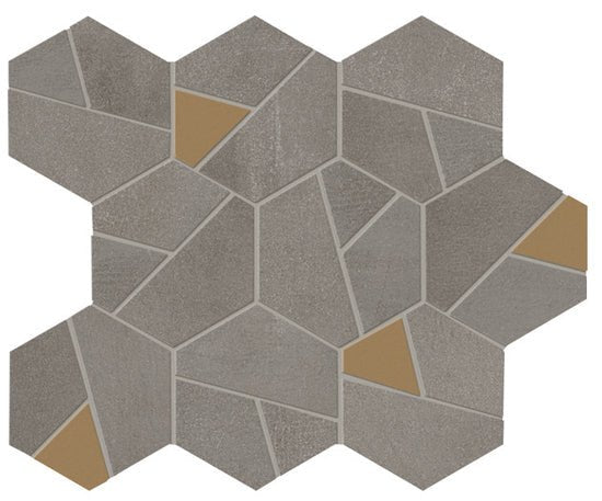 Mozaïektegel Atlas Concorde Boost AN68 VLtegel mozaiek 25x28,5cm 9mm mat rect. smoke - Mozaiektegel.com