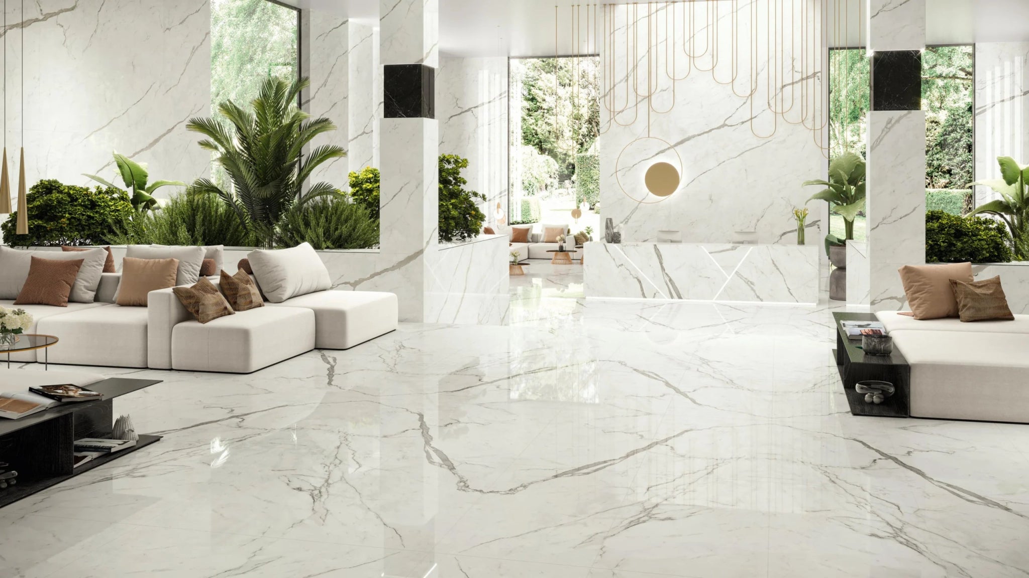 Mozaïektegel Atlas Concorde Marvel Shine A4WV WAmozaiek 25,1x29cm 8,5mm glans rect statuario sup - Mozaiektegel.com