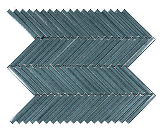 Mozaïektegel CR PLUS HG Glass WAMoz.285X305 Blue 8mm Glans - Mozaiektegel.com