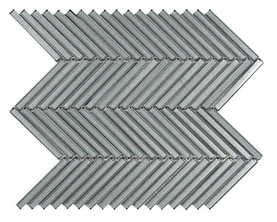 Mozaïektegel CR PLUS HG Glass WAMoz.285X305 Grey 8mm Glans - Mozaiektegel.com
